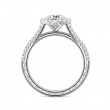 FlyerFit® 14K White Gold Vintage Engagement Ring