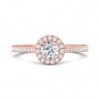 FlyerFit® 14K Pink Gold Vintage Engagement Ring