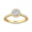 FlyerFit® 14K Yellow Gold Vintage Engagement Ring