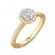 FlyerFit® 14K Yellow Gold Vintage Engagement Ring