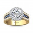 FlyerFit® 14K Yellow and 14K White Gold Encore Engagement Ring