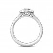 FlyerFit® 14K White Gold Split Shank Engagement Ring