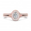 FlyerFit® 14K Pink Gold Split Shank Engagement Ring