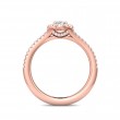 FlyerFit® 14K Pink Gold Split Shank Engagement Ring