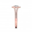 FlyerFit® 14K Pink Gold Split Shank Engagement Ring