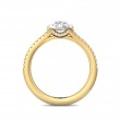 FlyerFit® 14K Yellow and 14K White Gold Split Shank Engagement Ring