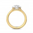 FlyerFit® 14K Yellow and 14K White Gold Split Shank Engagement Ring