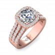 FlyerFit® 18K Pink Gold Encore Engagement Ring