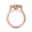 FlyerFit® 14K Pink Gold Solitaire Engagement Ring