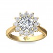 FlyerFit® 14K Yellow Gold Solitaire Engagement Ring