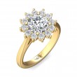 FlyerFit® 14K Yellow Gold Solitaire Engagement Ring