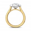 FlyerFit® 18K Yellow Gold Shank And White Gold Top Encore Engagement Ring