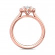 FlyerFit® 14K Pink Gold Solitaire Engagement Ring