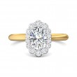 FlyerFit® 14K Yellow and 14K White Gold Solitaire Engagement Ring