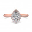 FlyerFit® 14K Pink Gold Solitaire Engagement Ring