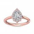 FlyerFit® 14K Pink Gold Solitaire Engagement Ring