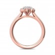 FlyerFit® 14K Pink Gold Solitaire Engagement Ring