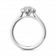 FlyerFit® 14K White Gold Solitaire Engagement Ring