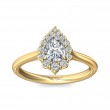 FlyerFit® 14K Yellow Gold Solitaire Engagement Ring