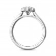 FlyerFit® 14K White Gold Solitaire Engagement Ring