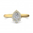 FlyerFit® 18K Yellow Gold Solitaire Engagement Ring