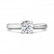 FlyerFit® Platinum Solitaire Engagement Ring