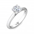 FlyerFit® Platinum Solitaire Engagement Ring