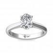 FlyerFit® Platinum Solitaire Engagement Ring