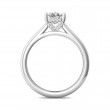 FlyerFit® Platinum Solitaire Engagement Ring