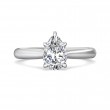 FlyerFit® Platinum Solitaire Engagement Ring