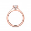 FlyerFit® 14K Pink Gold Solitaire Engagement Ring