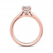 FlyerFit® 14K Pink Gold Solitaire Engagement Ring