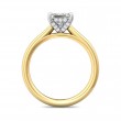 FlyerFit® 14K Yellow and 14K White Gold Solitaire Engagement Ring