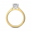 FlyerFit® 14K Yellow and 14K White Gold Solitaire Engagement Ring