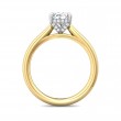 FlyerFit® 14K Yellow and 14K White Gold Solitaire Engagement Ring