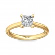 FlyerFit® 14K Yellow Gold Solitaire Engagement Ring