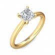 FlyerFit® 14K Yellow Gold Solitaire Engagement Ring