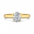 FlyerFit® 18K Yellow Gold Solitaire Engagement Ring