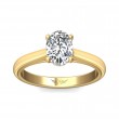 FlyerFit® 18K Yellow Gold Solitaire Engagement Ring