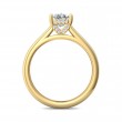 FlyerFit® 18K Yellow Gold Solitaire Engagement Ring