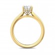 FlyerFit® 18K Yellow Gold Solitaire Engagement Ring