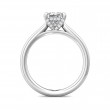 FlyerFit® Platinum Solitaire Engagement Ring