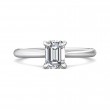 FlyerFit® Platinum Solitaire Engagement Ring