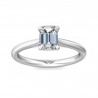 FlyerFit® Platinum Solitaire Engagement Ring