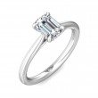 FlyerFit® Platinum Solitaire Engagement Ring