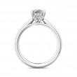 FlyerFit® 18K White Gold Solitaire Engagement Ring