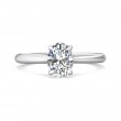 FlyerFit® Platinum Solitaire Engagement Ring