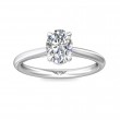 FlyerFit® Platinum Solitaire Engagement Ring