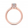 FlyerFit® 14K Pink Gold Solitaire Engagement Ring