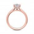 FlyerFit® 18K Pink Gold Solitaire Engagement Ring